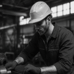 Trabalhador em fábrica simboliza os desafios da produtividade no Brasil